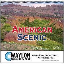 Cover of Americam Scenic 2021 Calendar