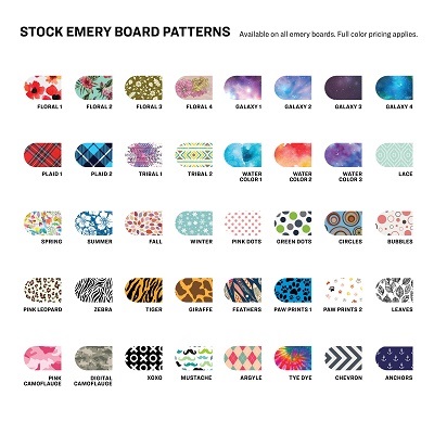Stock Art Designs for Emery Board