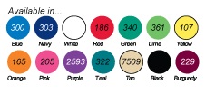Vinyl Color Choices for EZ Gripper Jar Openers