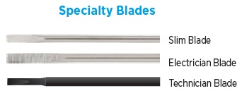Specialty Blades for Fixed Blade Pocket Screwdriver